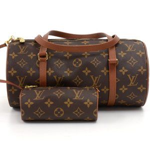 Louis Vuitton Papillon 30 Bag with mini pochette Authentic
